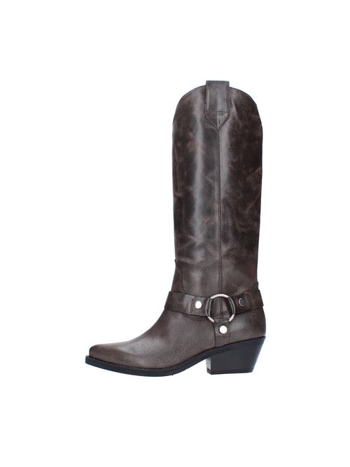Leather Texan boots JANET & JANET | 44211MARRONE T.MORO