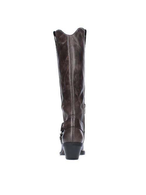Leather Texan boots JANET & JANET | 44211MARRONE T.MORO
