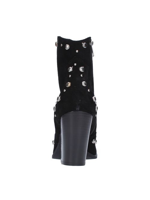 Suede ankle boots with studs JANET & JANET | 44506NERO