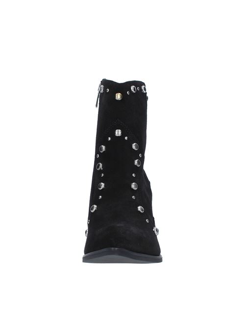 Suede ankle boots with studs JANET & JANET | 44506NERO