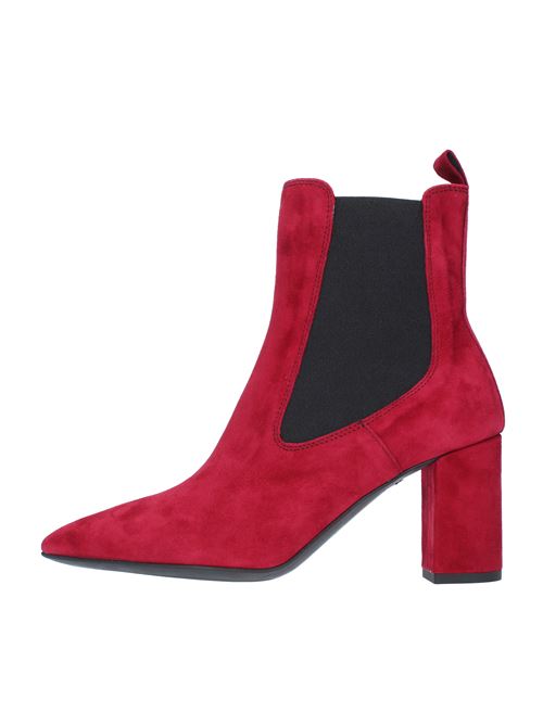 Suede and fabric ankle boots JANET & JANET | 44604ROSSO BORDEAUX