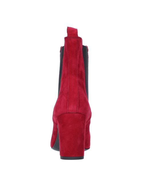 Suede and fabric ankle boots JANET & JANET | 44604ROSSO BORDEAUX
