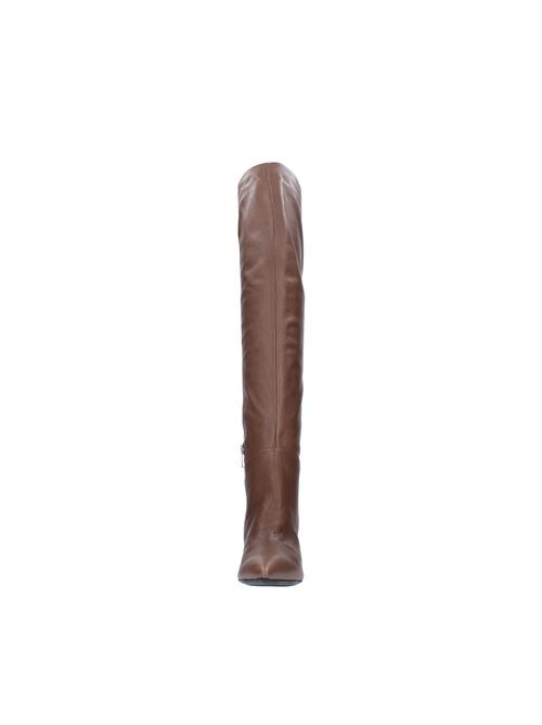 Leather thigh-high boots JANET & JANET | 46403MARRONE TORTORA