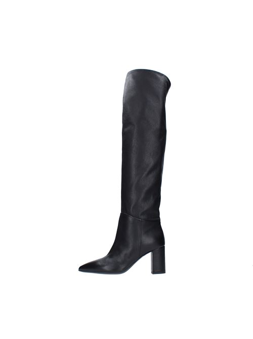 Leather thigh-high boots JANET & JANET | 46403NERO