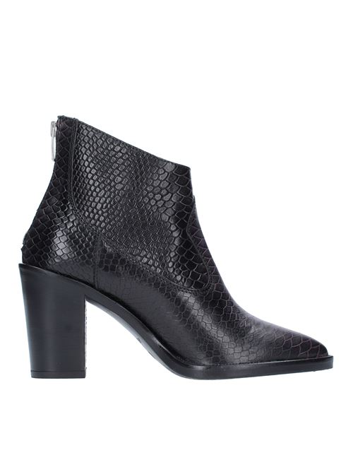 Python print leather ankle boots JANET & JANET | 46450NERO VIOLA