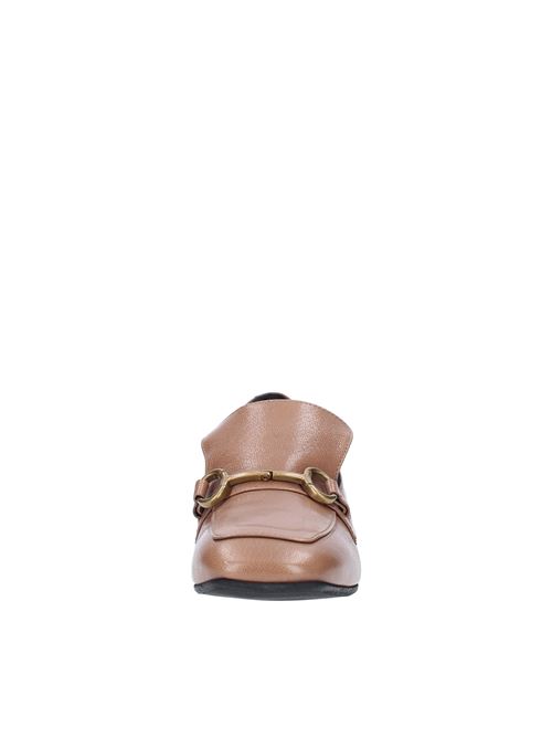 Leather moccasins JEANNOT | 85154GTR40MARRONE TAUPE