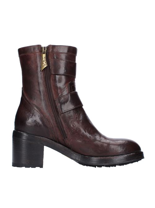 Leather ankle boots LA BOTTEGA DI LISA | 4223NOFINMARRONE CASTAGNO