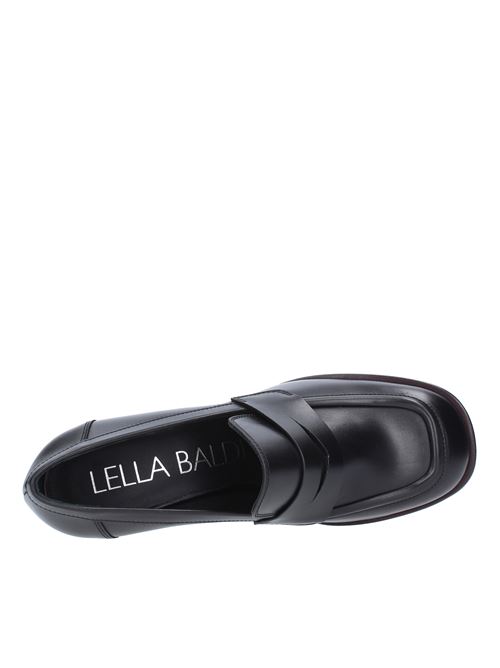 Leather moccasins LELLA BALDI | LT155NERO