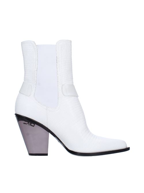 Leather and fabric ankle boots LE SILLA | 3972BIANCO