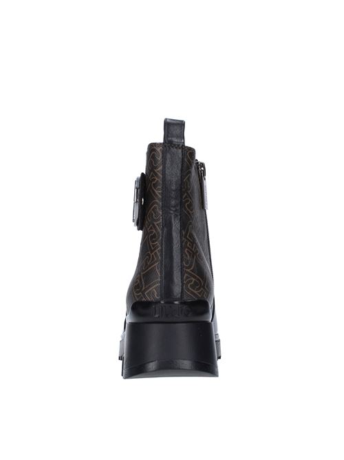 Ankle boots in eco-leather and fabric LIU JO | SF1053PX140S1033MARRONE