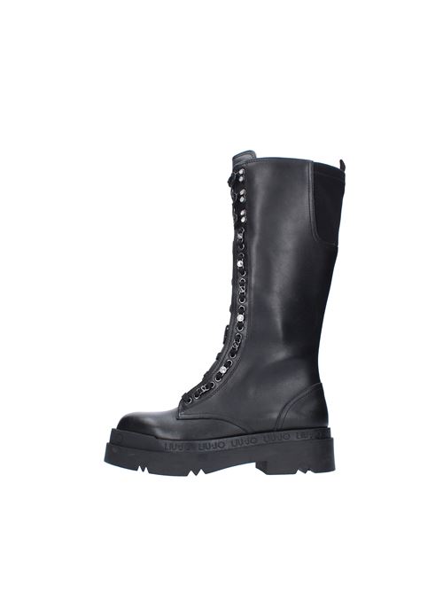 Leather and fabric boots LIU JO | SF1067NERO