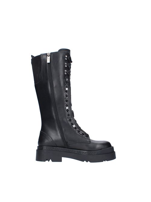 Leather and fabric boots LIU JO | SF1067NERO