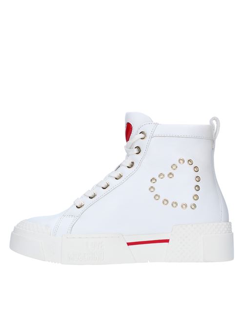 Sneakers in leather and other materials LOVE MOSCHINO | 15465BIANCO