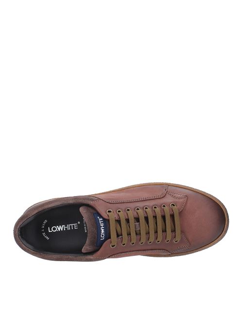 Leather sneakers LO.WHITE | 30050MARRONE CIOCCOLATO