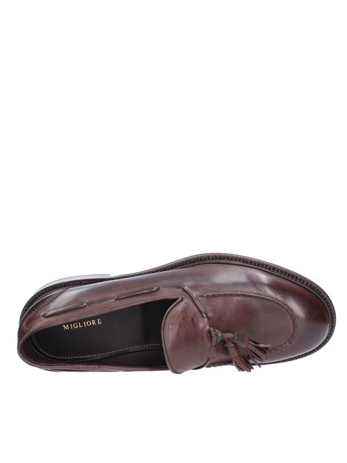 Leather moccasins MIGLIORE | 8101/956MARRONE