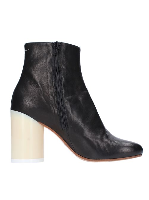Leather ankle boots MM6 MAISON MARGIELA | S59WU0172P2721NERO