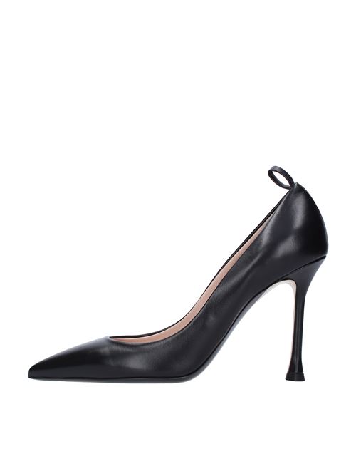 Leather pumps with removable chain N°21 | 11003-X010NERO