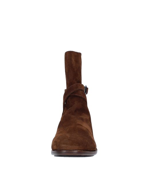 Suede and fabric ankle boots PANTANETTI | 14602BMARRONE CASTAGNA