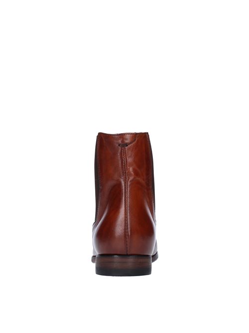 Beatles ankle boots in leather and fabric PANTANETTI | 14752EMARRONE CUOIO