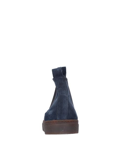 Beatles ankle boots in suede and fabric PAWELK'S | 20690BLU