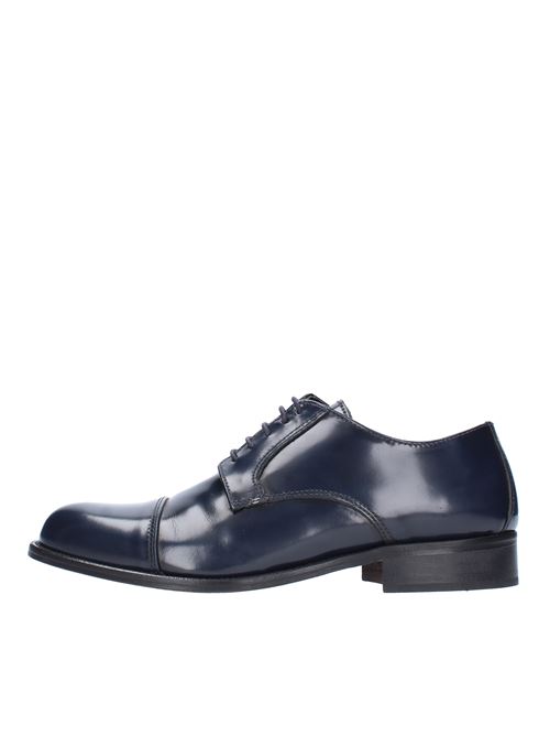 Lace-ups in abraded leather PETER HEART | 309BLU