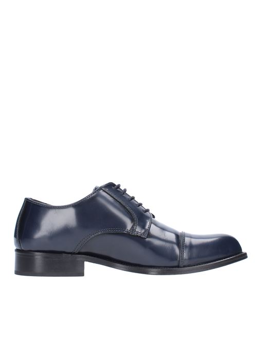 Lace-ups in abraded leather PETER HEART | 309BLU