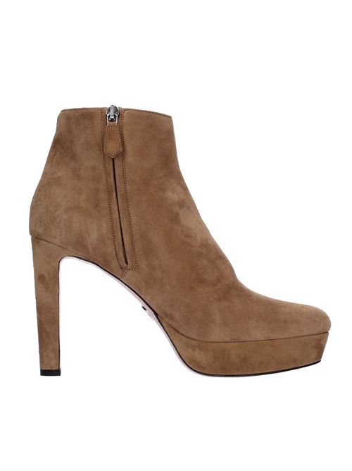 Suede ankle boots PRADA | 1TP255BEIGE
