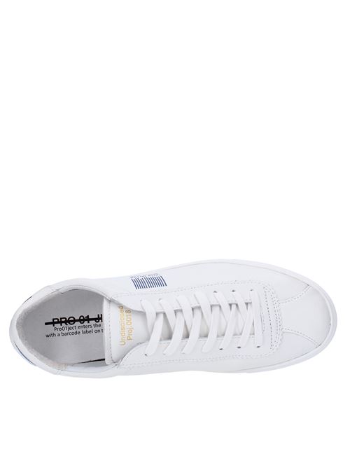 Leather sneakers PROJECT01 | P1LM GGBIANCO BLU