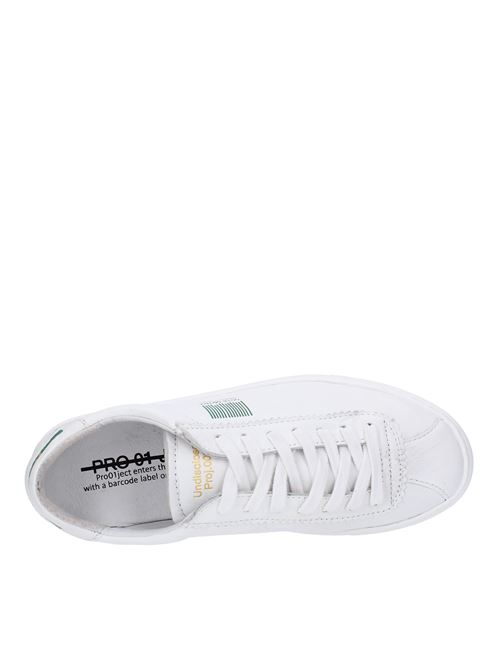 Leather sneakers PRO 01 JECT | P1LW GGBIANCO VERDE