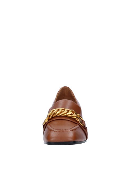 Nappa loafers with gold chain ROBERTO FESTA | ANICEMARRONE