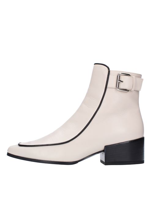 Nappa leather ankle boots with buckle ROBERTO FESTA | SEATTLE AVORIOBIANCO AVORIO