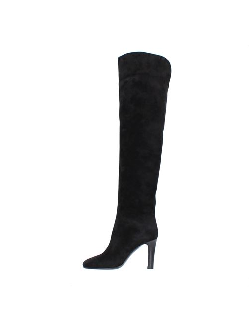 Suede thigh-high boots SAINT LAURENT | 632613NERO