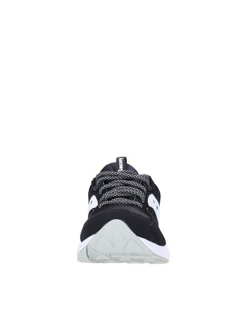 Sneakers in fabric and eco-leather. Internal upper in fabric. Rubber sole SAUCONY | GRID 9000NERO BIANCO