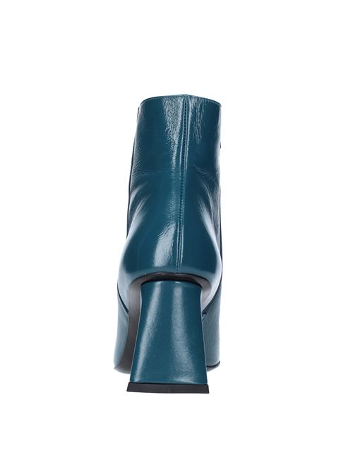 Leather ankle boots STRATEGIA | A5263BLU OTTANIO