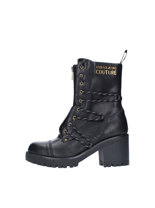 Eco-leather ankle boots VERSACE JEANS COUTURE | 71VA3S93NERO