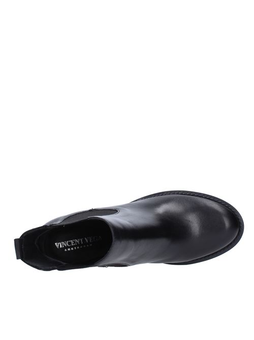 Leather ankle boots VINCENT VEGA | 5502NERONERO