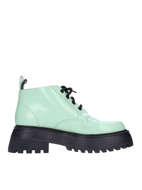 3JUIN ankle boots article 322W1001 ROY 020 KOMBAT ROYAL in leather 3JUIN | 322W1001.C.VERDE