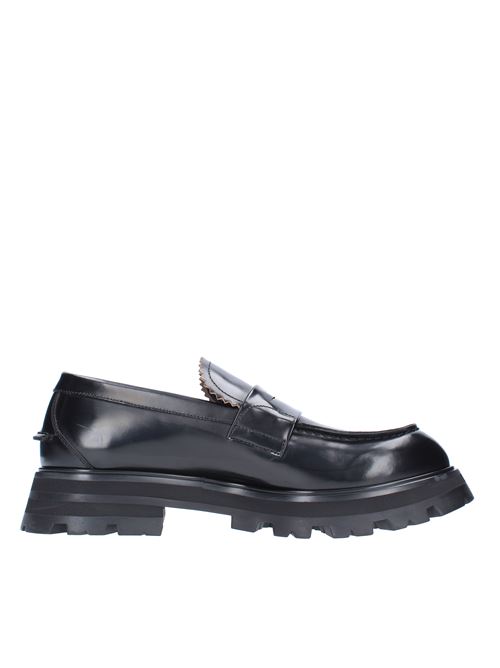 Loafers in brushed leather ALEXANDER MCQUEEN | 664618 WHZ80 1000NERO
