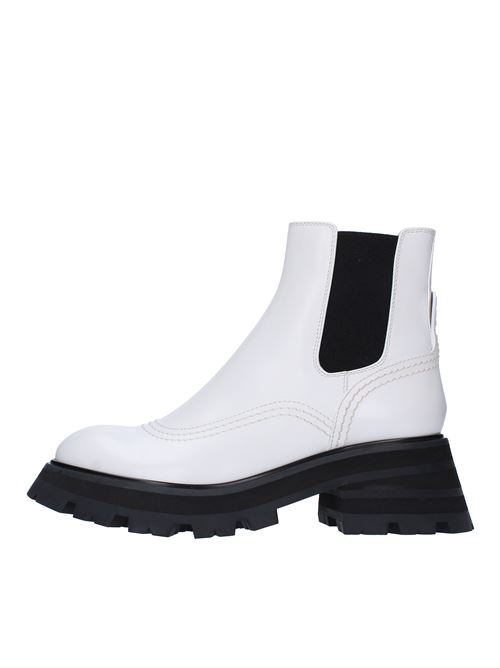 Leather ankle boots ALEXANDER MCQUEEN | 666368 WHZ84 9360BIANCO