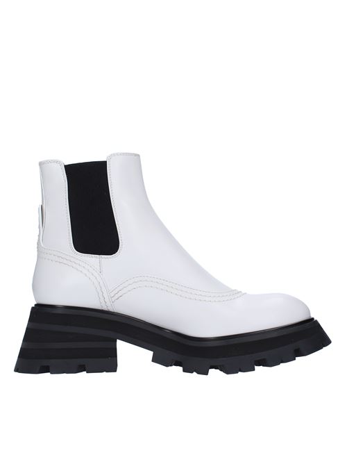 Leather ankle boots ALEXANDER MCQUEEN | 666368 WHZ84 9360BIANCO