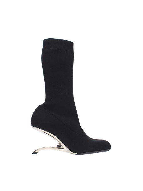 Ankle boots model 700309 W4TP1 in stretch fabric ALEXANDER MCQUEEN | 700309 W4TOPNERO