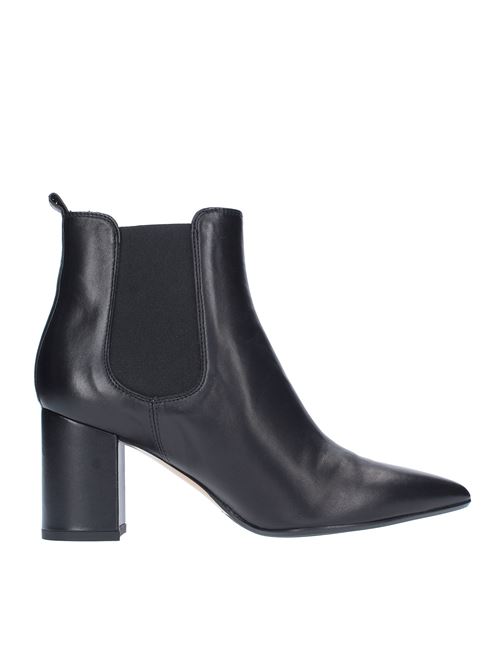 Ankle boots model 9410 made of nappa and fabric ANNA F. | 9410NERO
