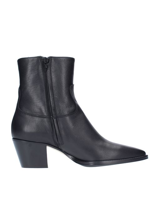 Texan ankle boots model 9476 in leather ANNA F. | 9476NERO
