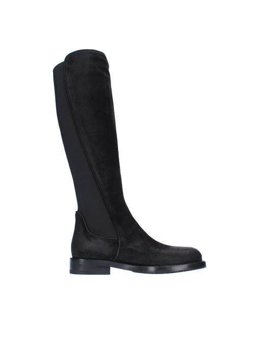 Boots model 9830 made of suede and elastic fabric ANNA F. | 9830NERO