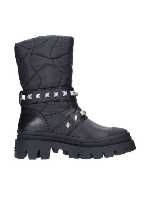 POLAR ASH ankle boots made of nylon and leather ASH | 136746NERO-BRUNITO