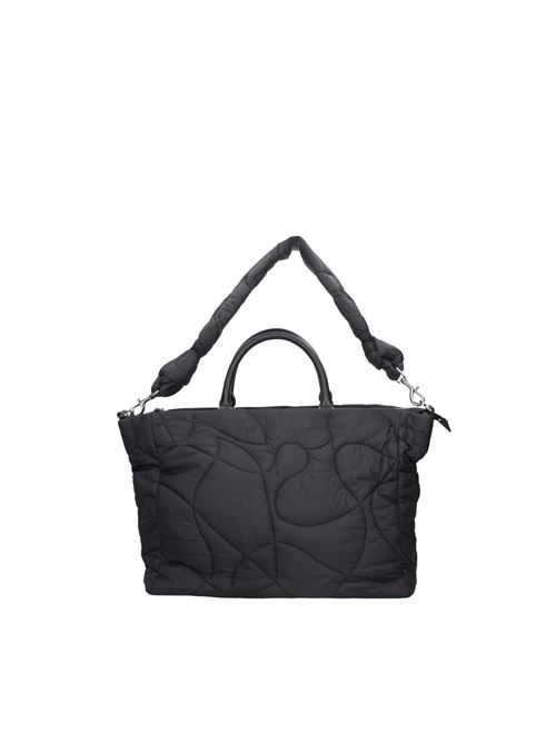 Padded nylon and leather bag ASH | FW22-HB-80133ANERO