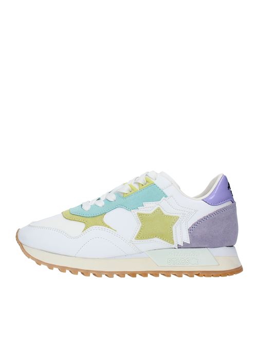 Leather and faux leather trainers ATLANTIC STARS | GHALAC GGPS DR17BIANCO-VERDE-CELESTE