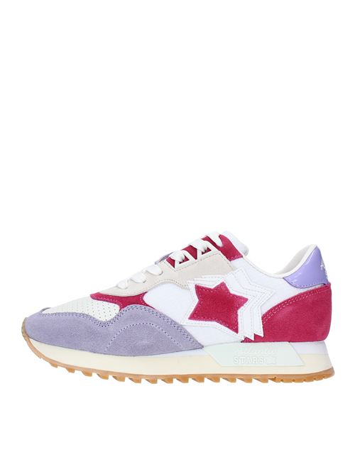 Suede and fabric trainers ATLANTIC STARS | GHALAC LWFF DR17BIANCO-VIOLA-BORDEAUX