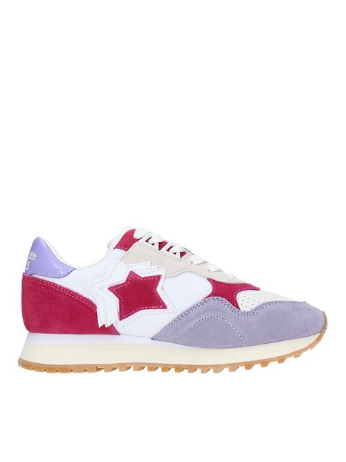 Suede and fabric trainers ATLANTIC STARS | GHALAC LWFF DR17BIANCO-VIOLA-BORDEAUX
