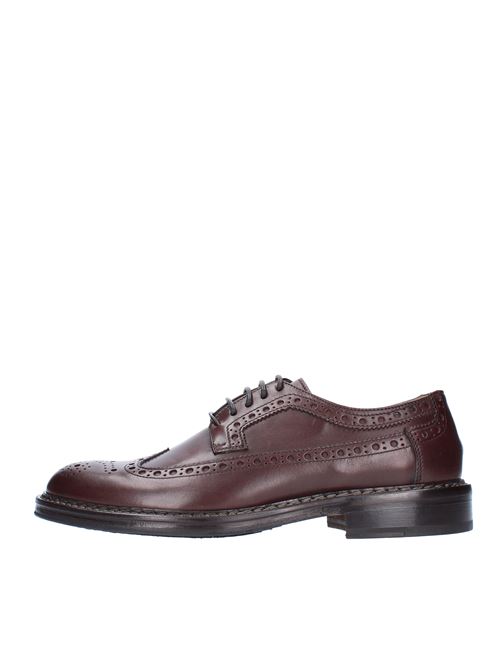 Leather lace-up shoes model 453-03B BELFIORE | 453-03BT.MORO